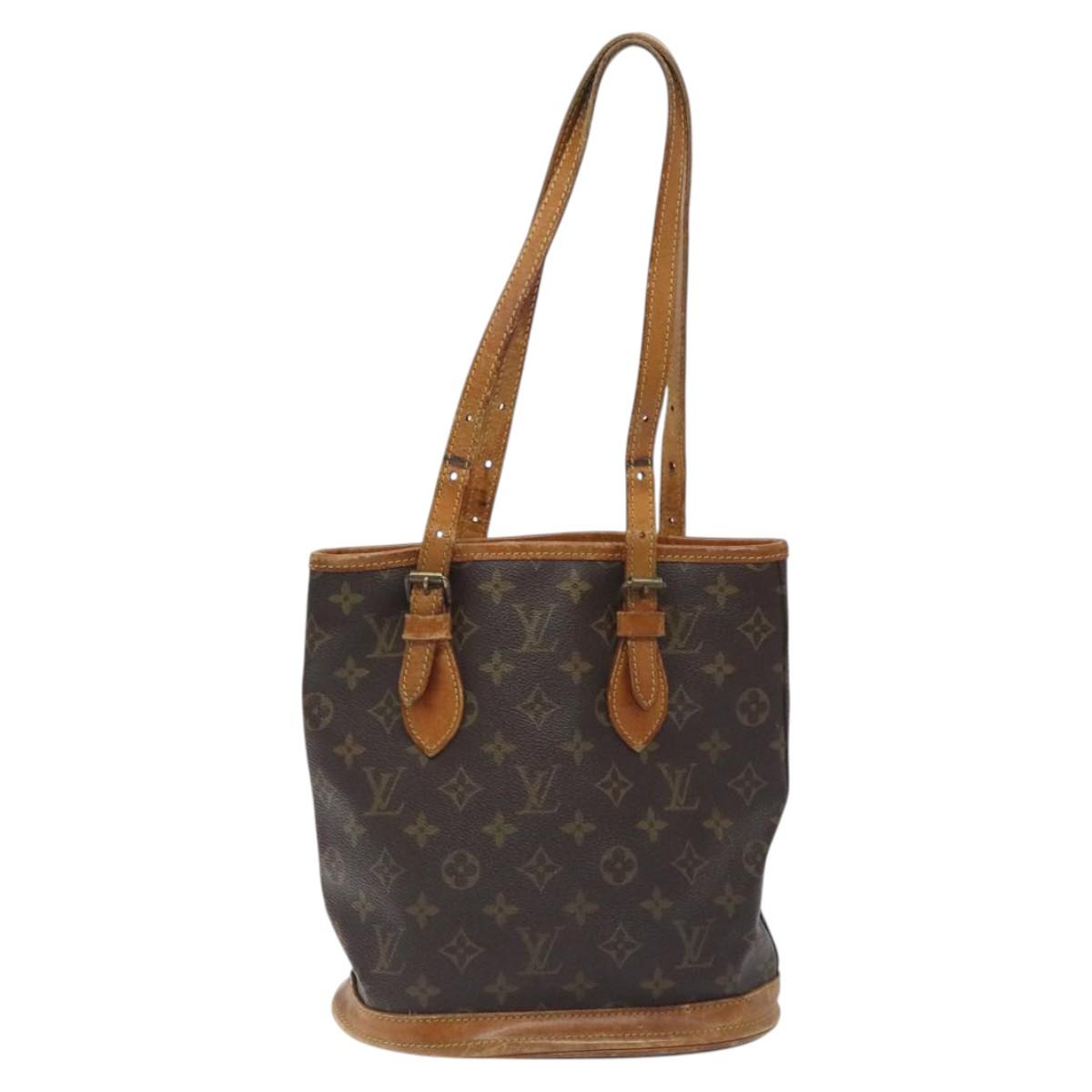 LOUIS VUITTON Monogram Bucket PM Shoulder Bag Vintage M42238 LV Auth 129386
