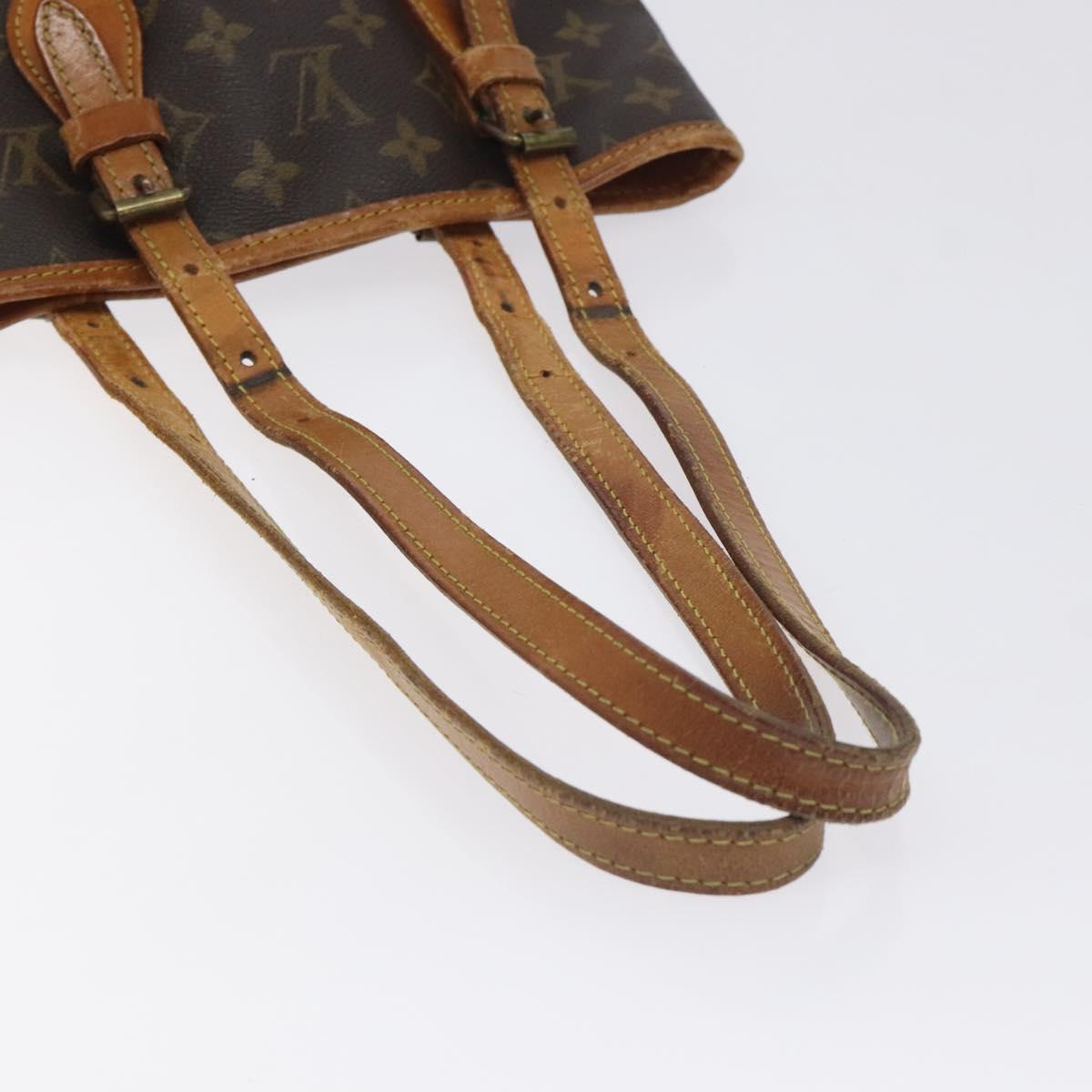 LOUIS VUITTON Monogram Bucket PM Shoulder Bag Vintage M42238 LV Auth 129386