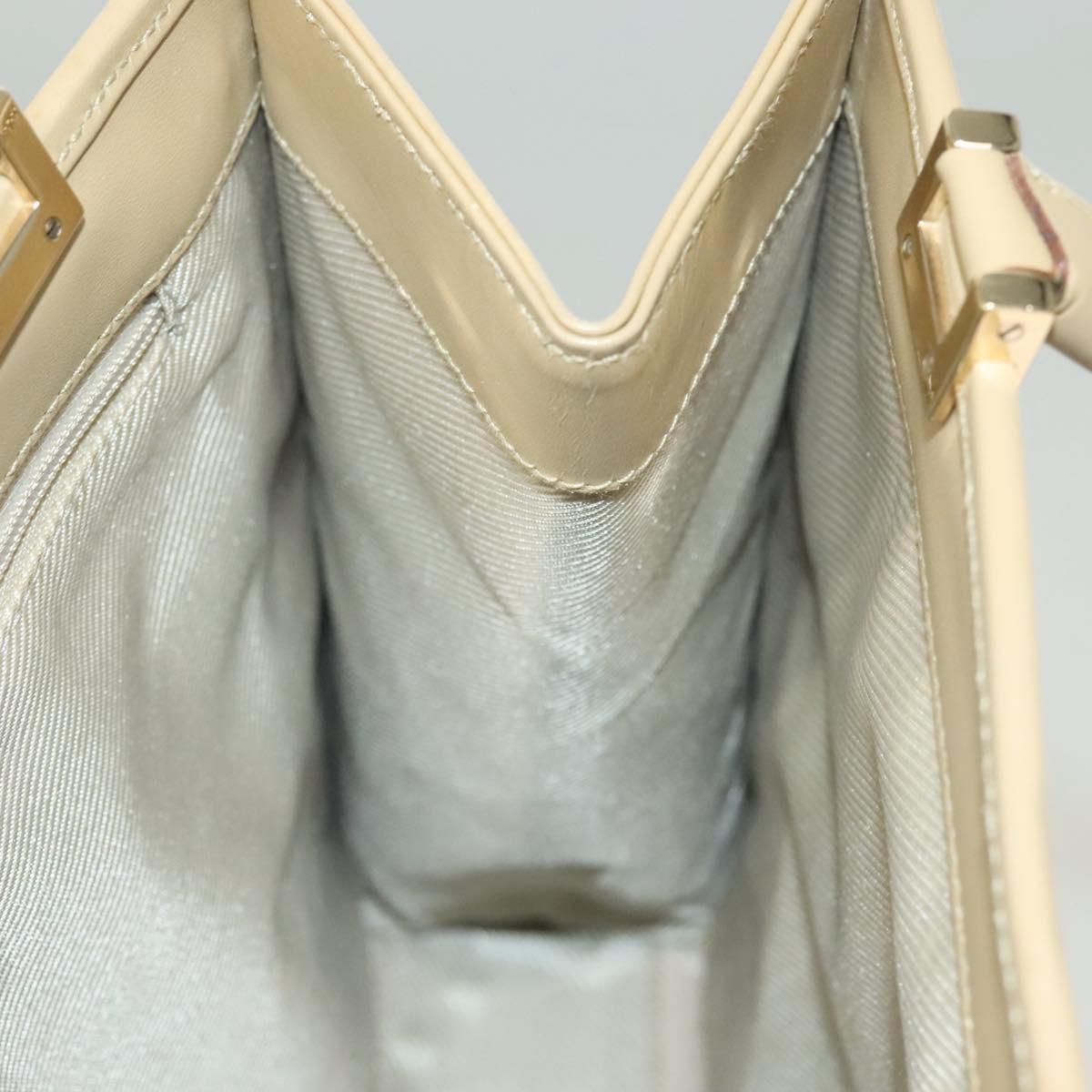 GUCCI Micro GG Canvas Jackie Hand Bag Beige Gold 002 1065 Auth 129399