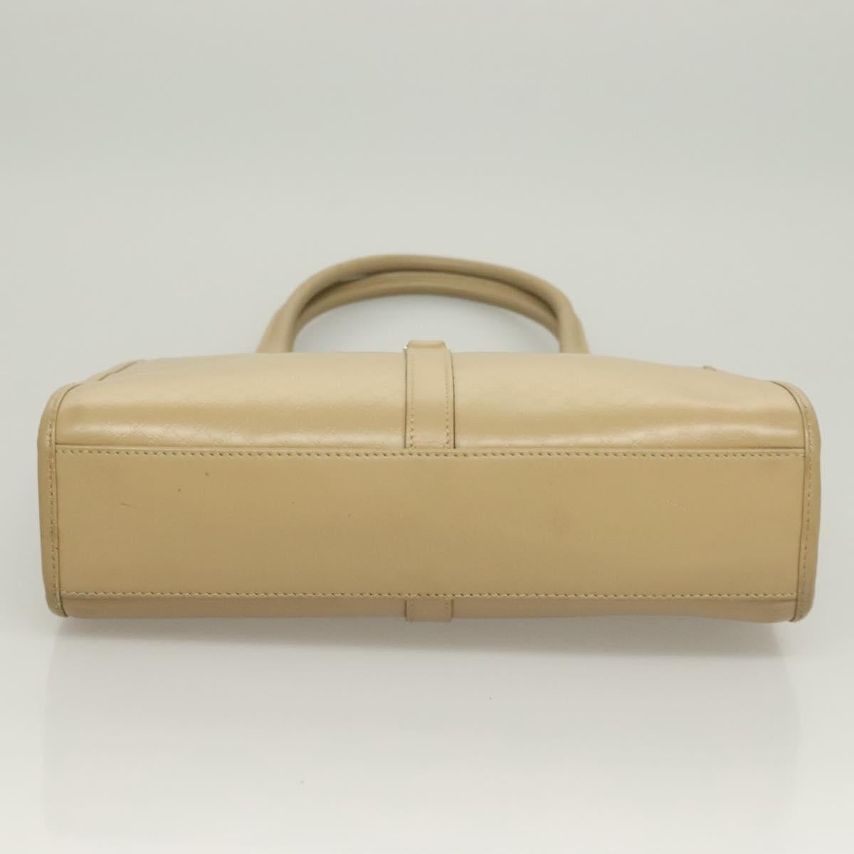 GUCCI Micro GG Canvas Jackie Hand Bag Beige Gold 002 1065 Auth 129399