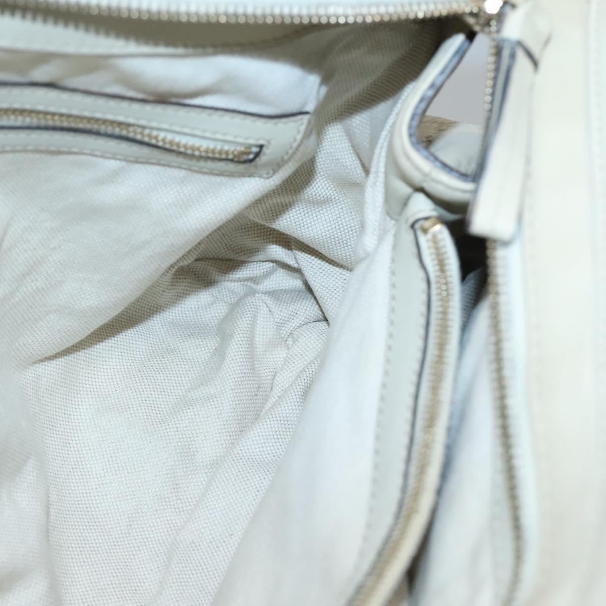 GUCCI GG Canvas Guccissima Pretty Tote Bag Leather Beige Gold 257063 Auth 129430