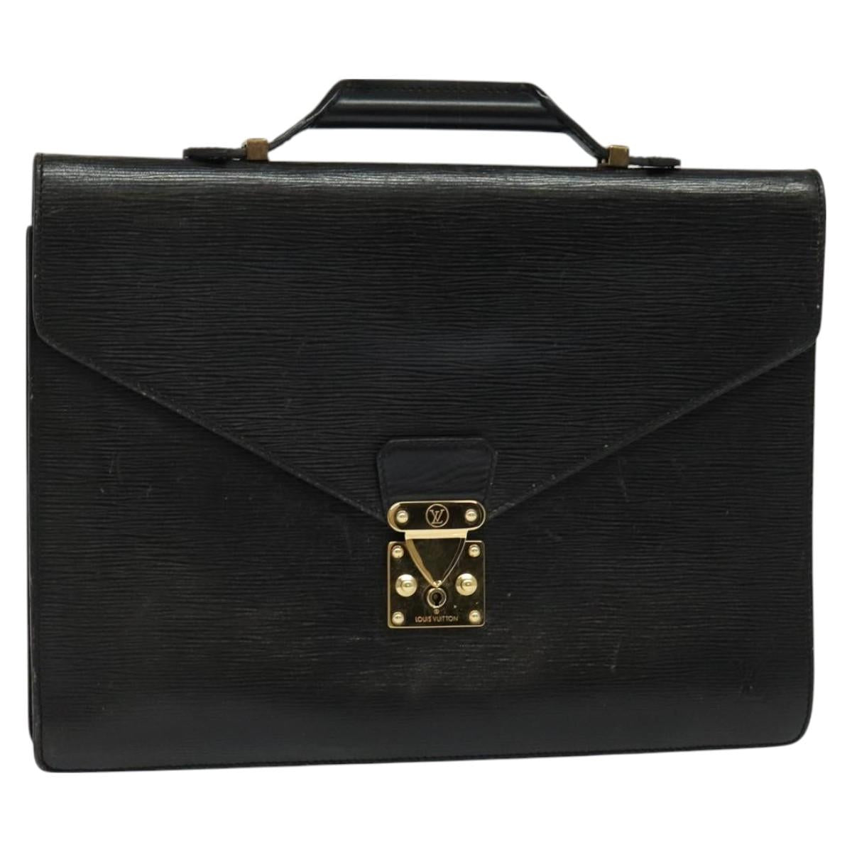 LOUIS VUITTON Epi Serviette Conseiller Bag Vintage Black M54422 LV Auth 129457