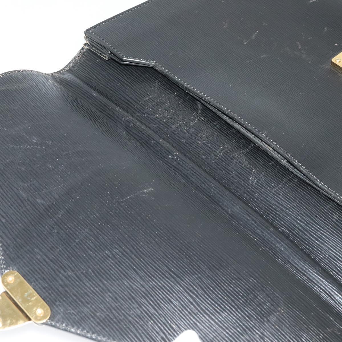 LOUIS VUITTON Epi Serviette Conseiller Bag Vintage Black M54422 LV Auth 129457