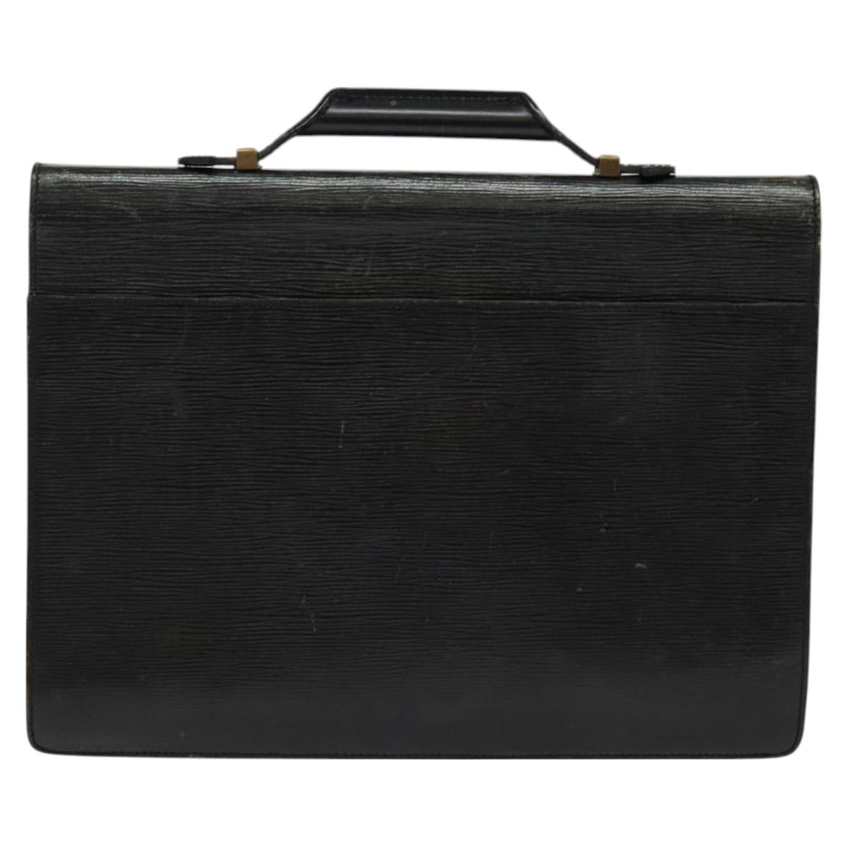 LOUIS VUITTON Epi Serviette Conseiller Bag Vintage Black M54422 LV Auth 129457
