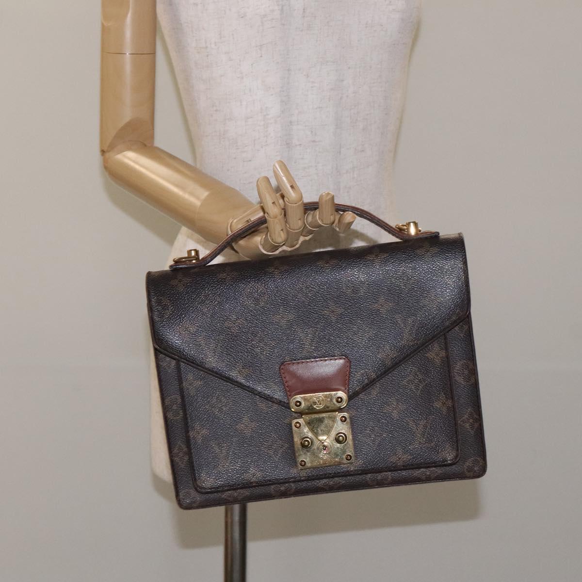 LOUIS VUITTON Monogram Monceau 26 Shoulder Bag M51187 LV Auth 129458