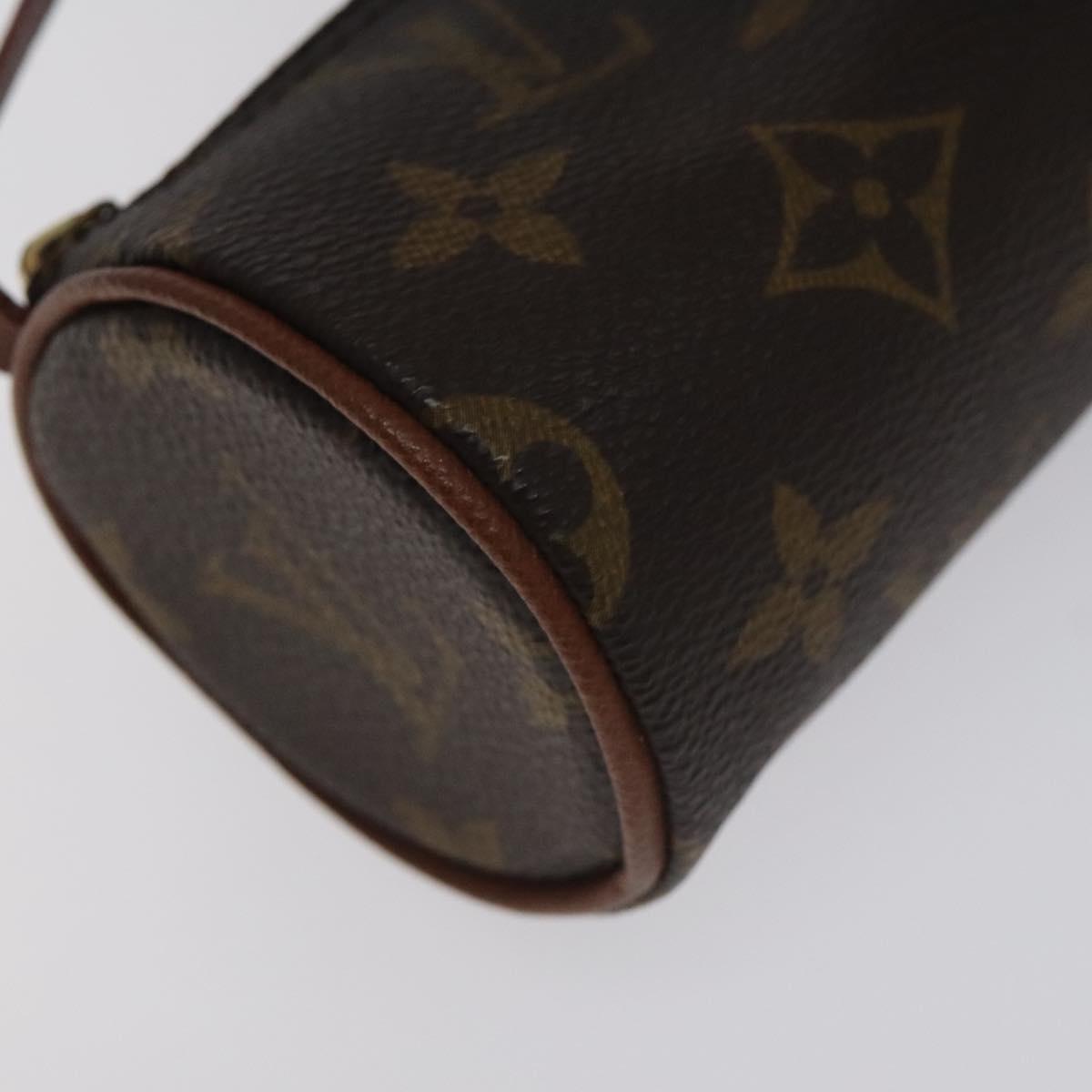 LOUIS VUITTON Monogram Papillon Pouch LV Auth 129460