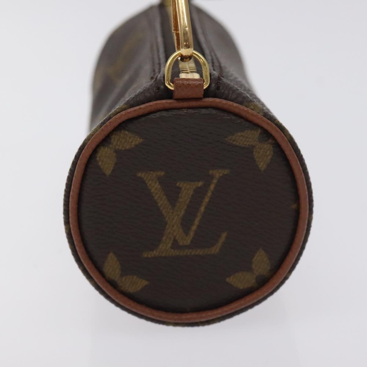 LOUIS VUITTON Monogram Papillon Pouch LV Auth 129460