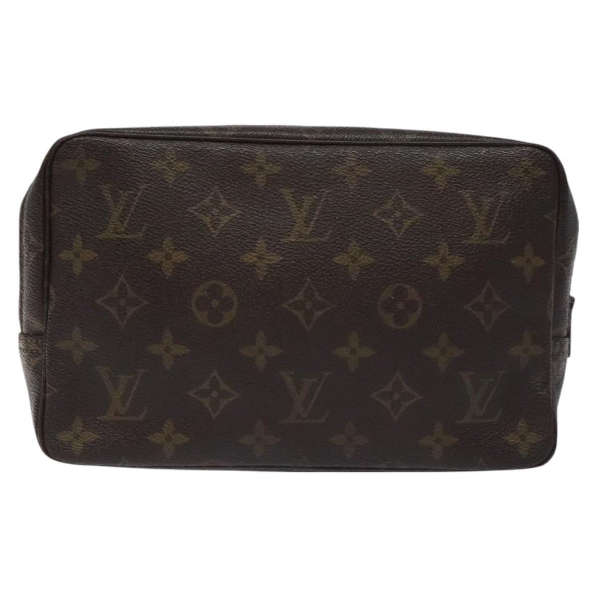 LOUIS VUITTON Monogram Trousse Toilette 23 Clutch Bag Vintage M47524 Auth 129463