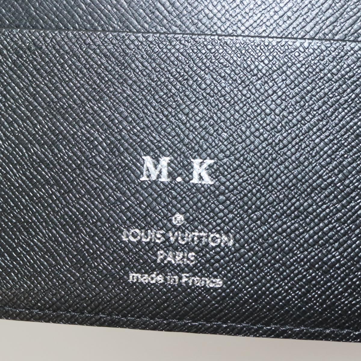 LOUIS VUITTON Damier Graphite Agenda MM Day Planner Cover R20242 LV Auth 129464