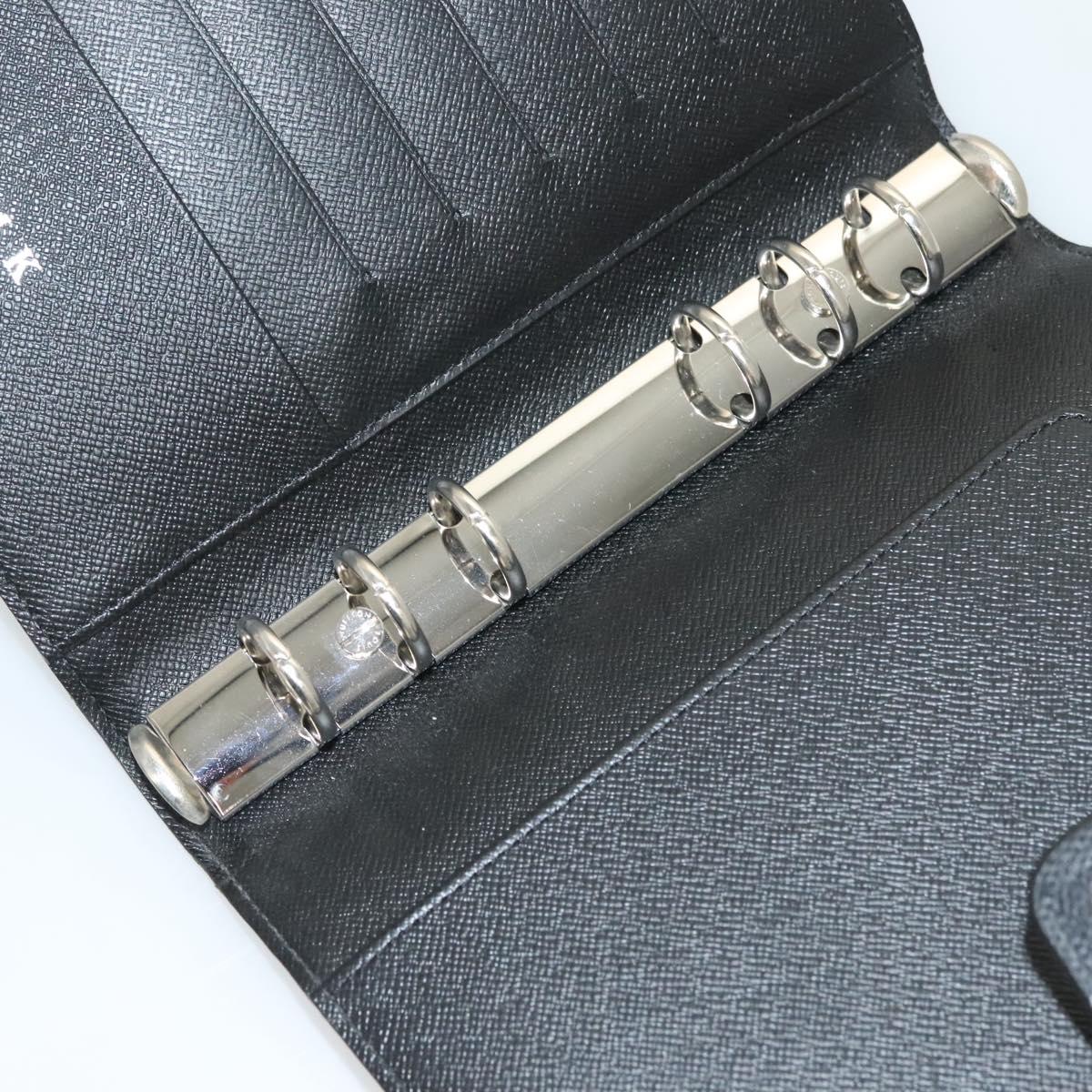 LOUIS VUITTON Damier Graphite Agenda MM Day Planner Cover R20242 LV Auth 129464