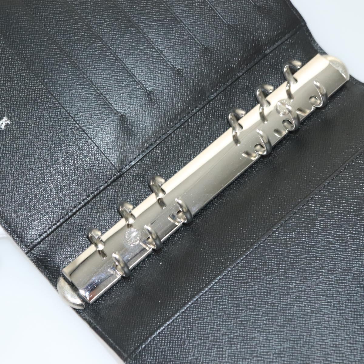 LOUIS VUITTON Damier Graphite Agenda MM Day Planner Cover R20242 LV Auth 129464