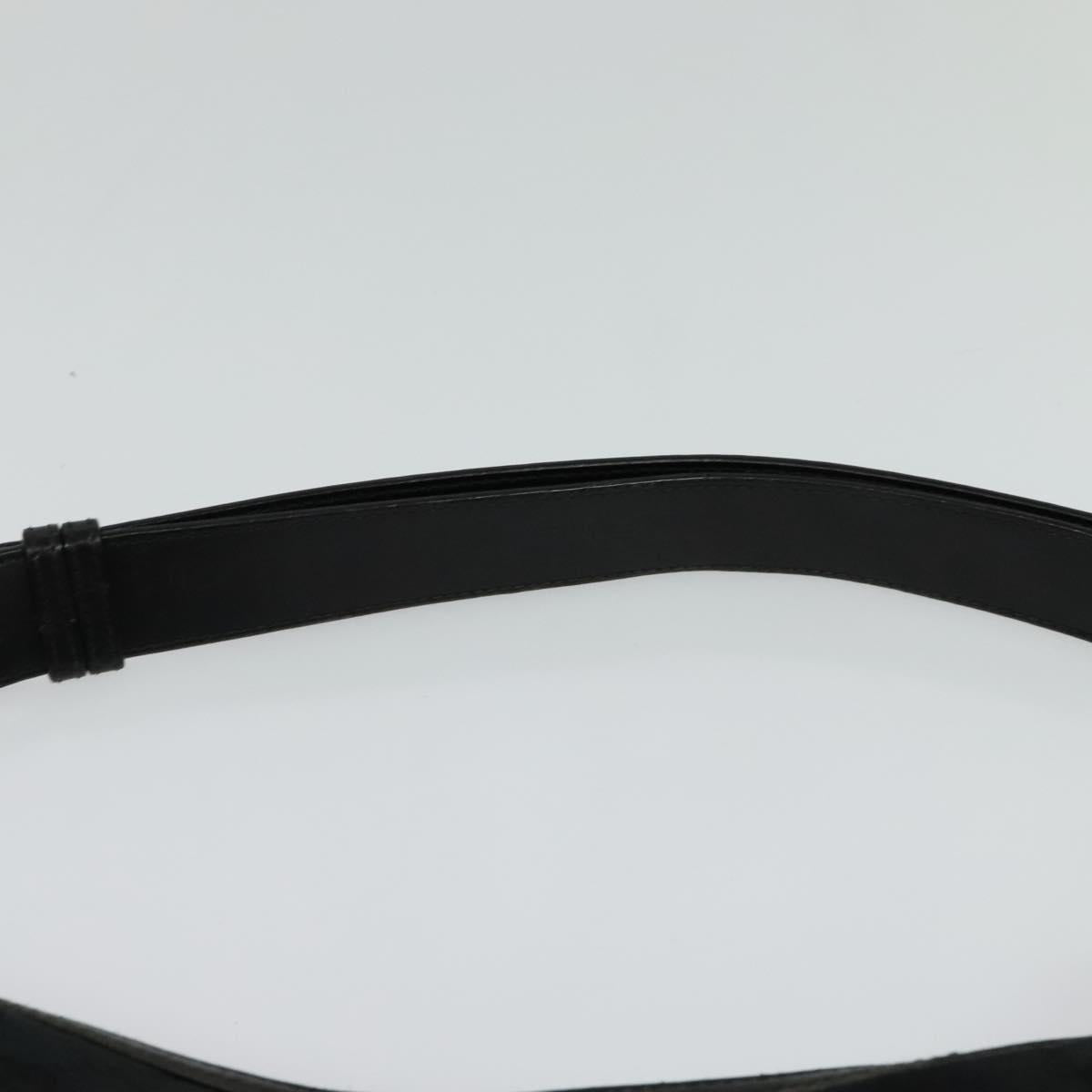 GUCCI GG Canvas Shoulder Bag Black Silver 001 4205 Auth 129471