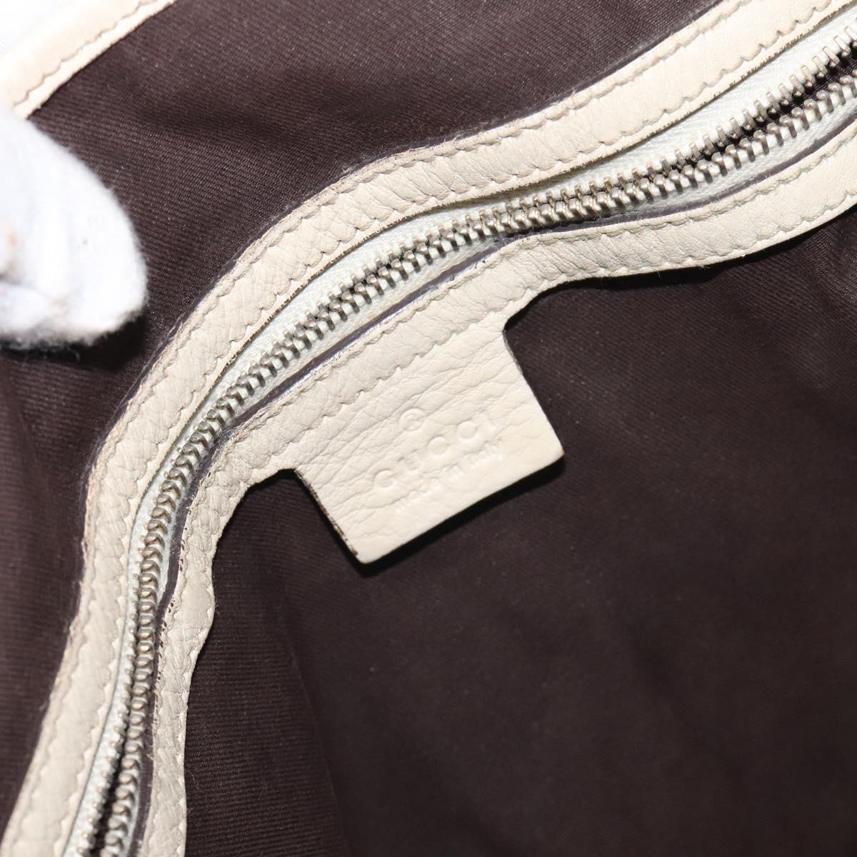 GUCCI GG Canvas Horsebit Tote Bag Gold Beige 162900 Auth 129497