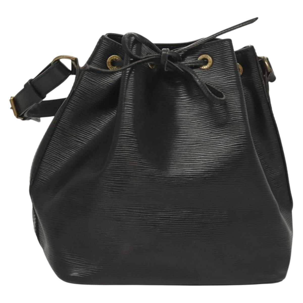 LOUIS VUITTON Epi Petit Noe Shoulder Bag Black M44102 LV Auth 129505