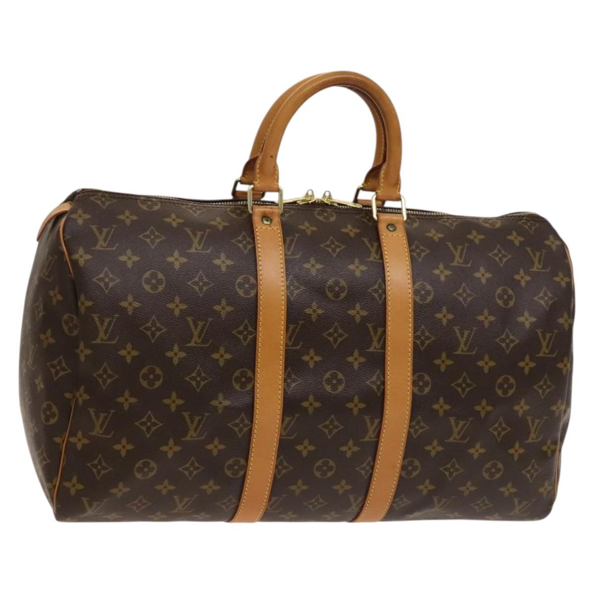LOUIS VUITTON Monogram Keepall 45 Boston Bag M41428 LV Auth 129533A