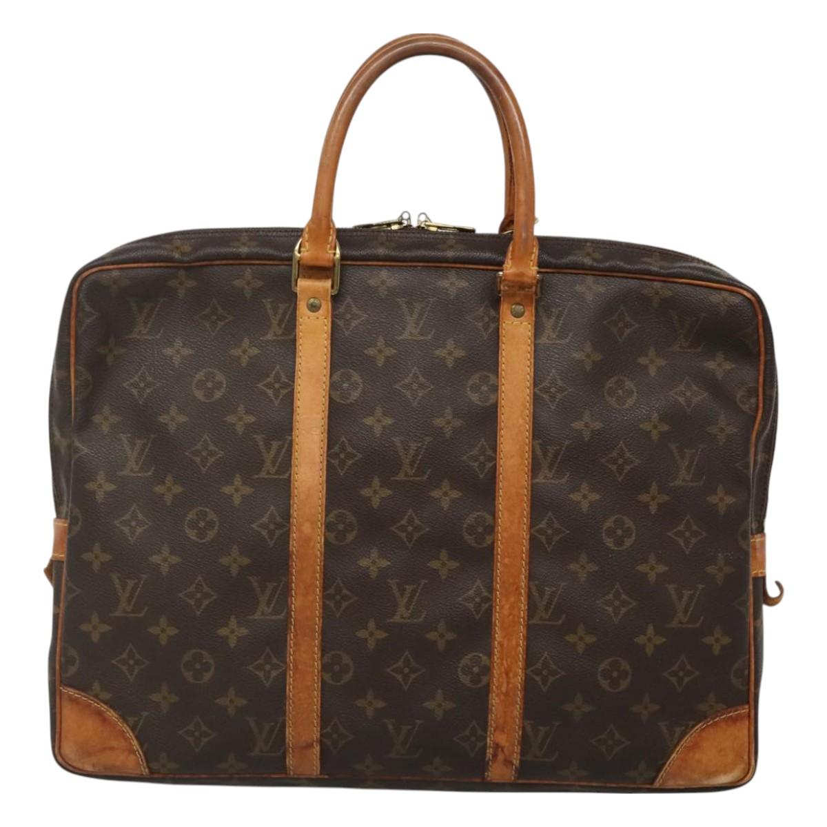 LOUIS VUITTON Monogram Porte Documents Voyage Business Bag M52005 Auth 129534