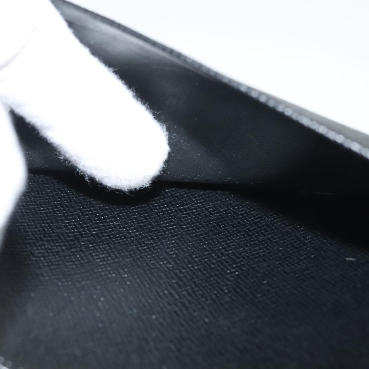 LOUIS VUITTON Epi Porte Cartes Credit Long Wallet Black M63212 LV Auth 129580