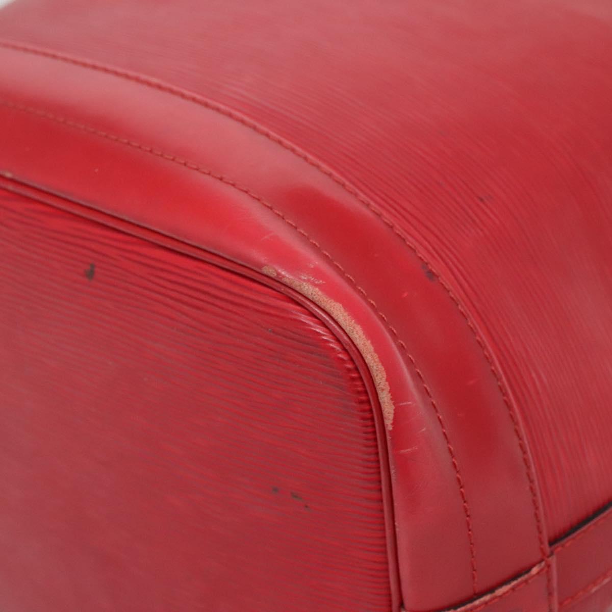 LOUIS VUITTON Epi Petit Noe Shoulder Bag Red M44107 LV Auth 129608