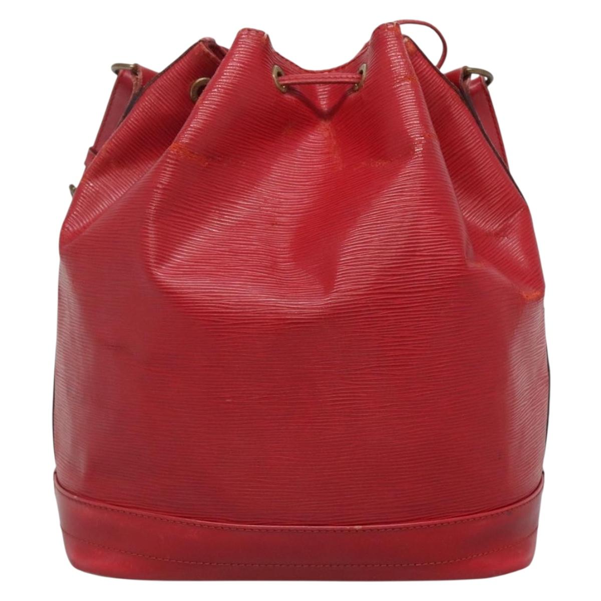 LOUIS VUITTON Epi Petit Noe Shoulder Bag Red M44107 LV Auth 129608