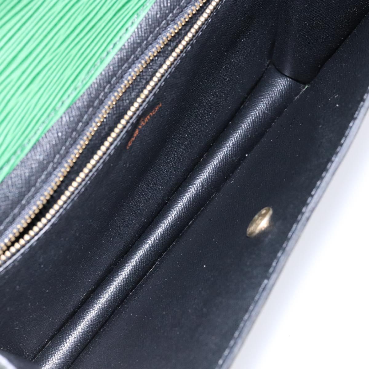 LOUIS VUITTON Epi Montaigne 23 Clutch Bag Green M52664 LV Auth 129609