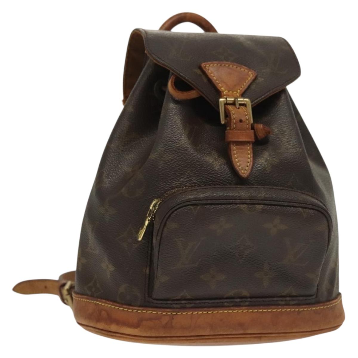 LOUIS VUITTON Monogram Montsouris PM Backpack M51137 LV Auth 129617
