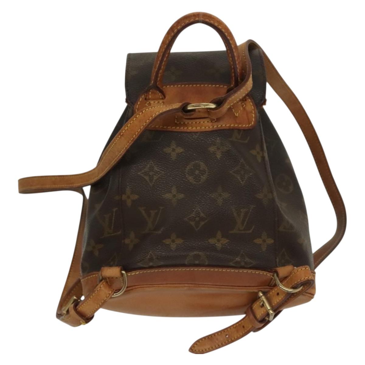 LOUIS VUITTON Monogram Montsouris PM Backpack M51137 LV Auth 129617
