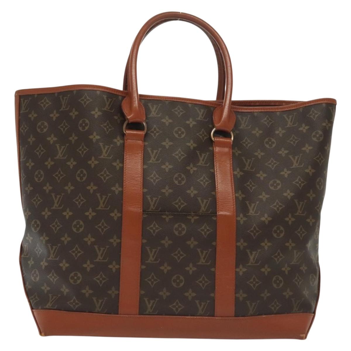 LOUIS VUITTON Monogram Sac Weekend GM Tote Bag M42420 LV Auth 129634