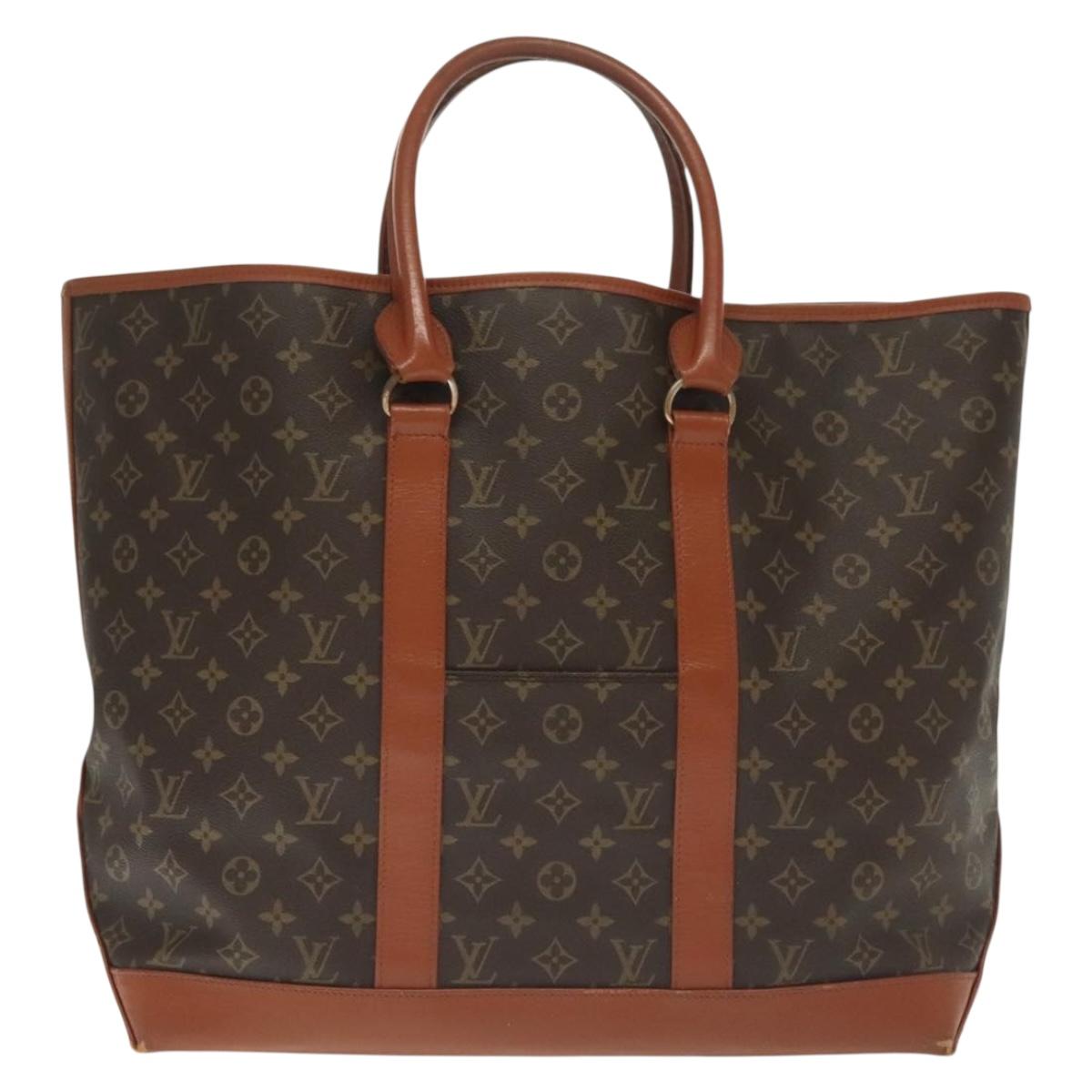 LOUIS VUITTON Monogram Sac Weekend GM Tote Bag M42420 LV Auth 129634