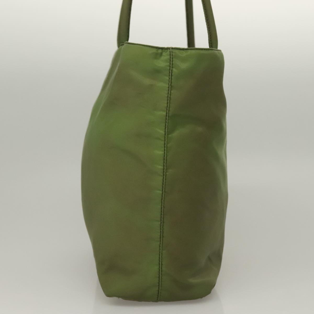 PRADA Tote Bag Nylon Green Auth 129642