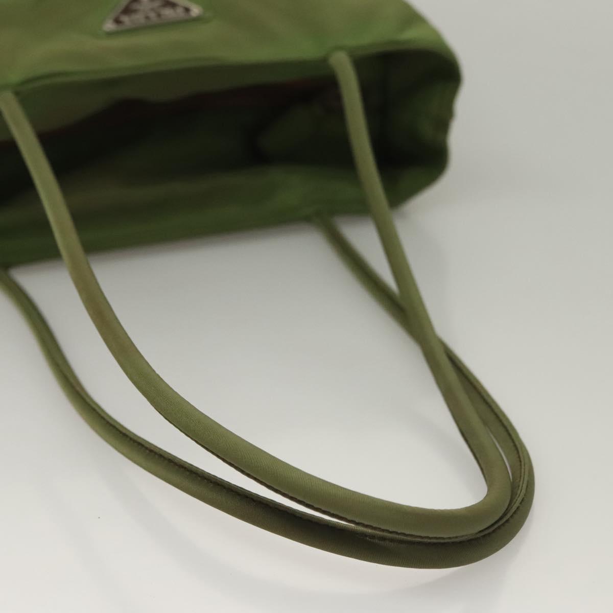 PRADA Tote Bag Nylon Green Auth 129642