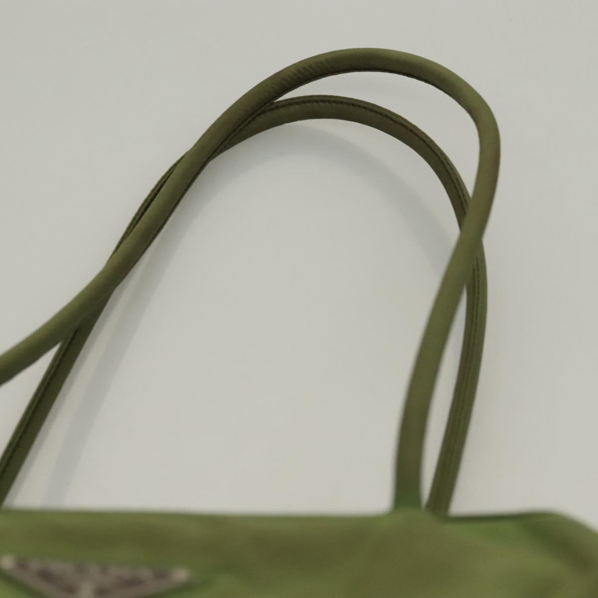 PRADA Tote Bag Nylon Green Auth 129642