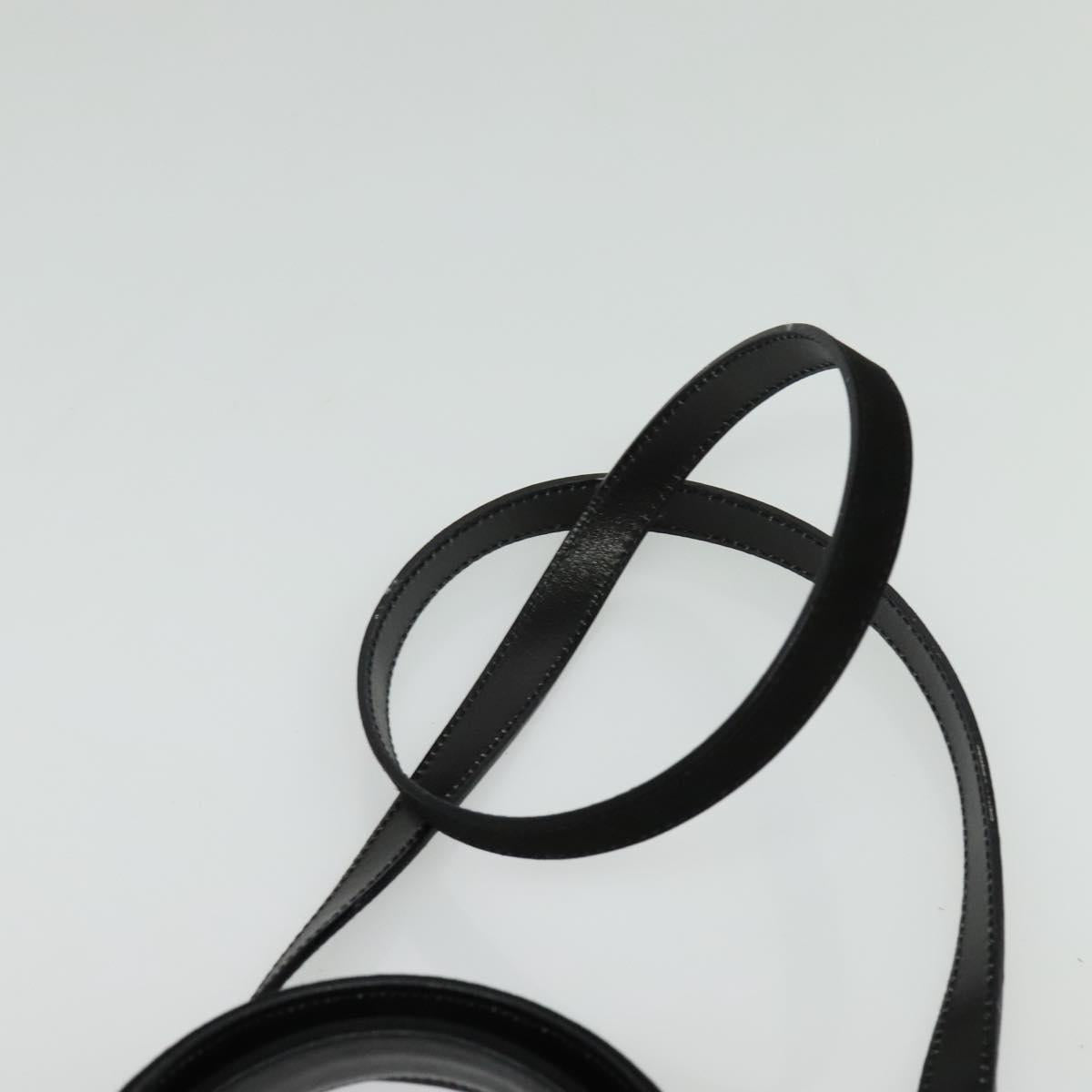 Salvatore Ferragamo Hand Bag Suede 2way Black Silver Auth 129645