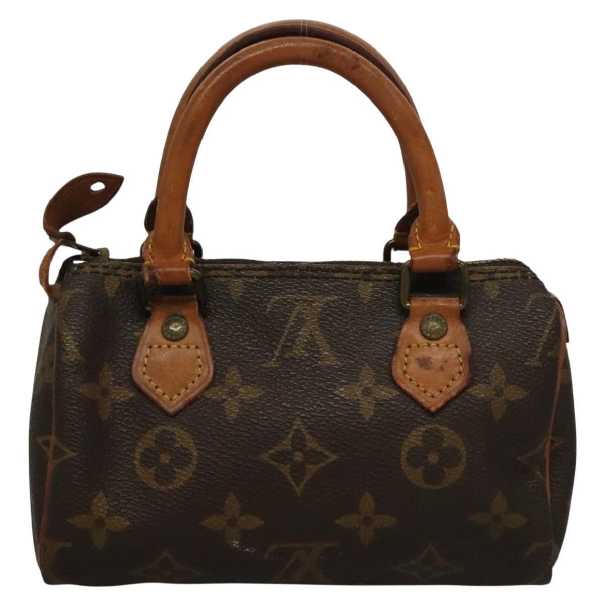 LOUIS VUITTON Monogram Mini Speedy Hand Bag M41534 LV Auth 129662
