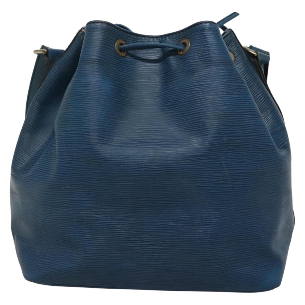 LOUIS VUITTON Epi Petit Noe Shoulder Bag Blue M44105 LV Auth 129672