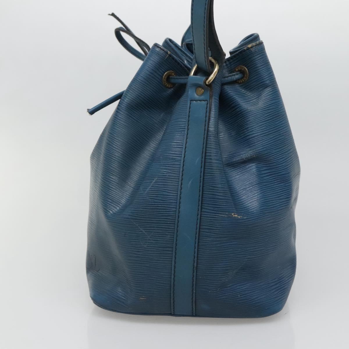 LOUIS VUITTON Epi Petit Noe Shoulder Bag Blue M44105 LV Auth 129672