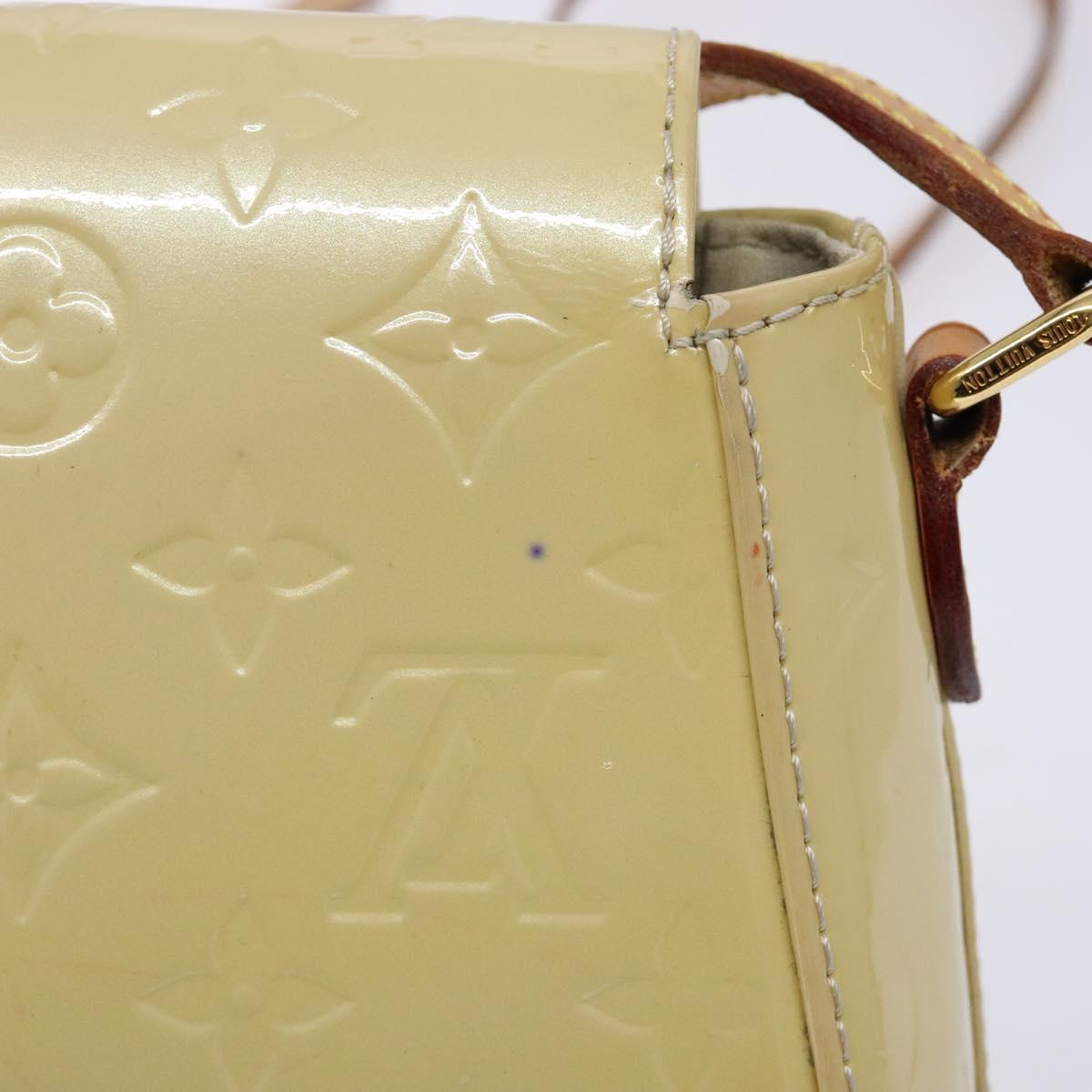 LOUIS VUITTON Vernis Bell Flower GM Shoulder Bag Broncorail M91706 Auth 129676