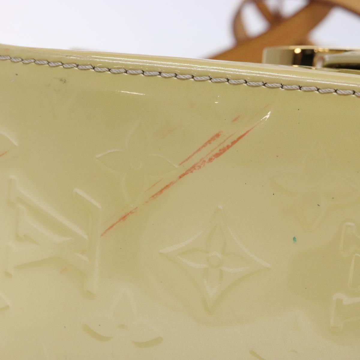 LOUIS VUITTON Vernis Bell Flower GM Shoulder Bag Broncorail M91706 Auth 129676