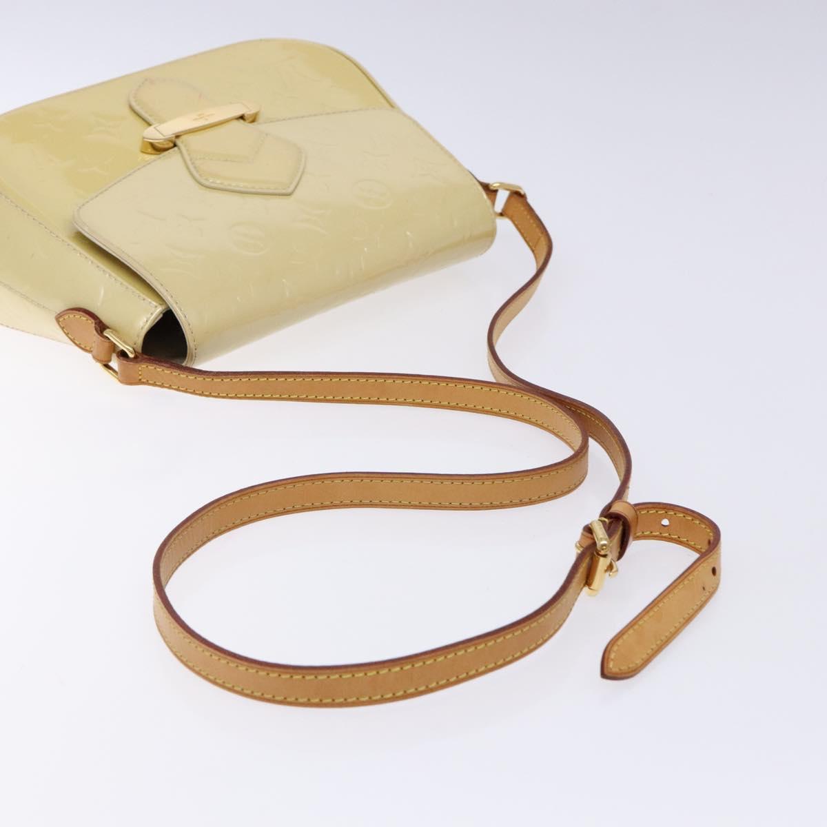 LOUIS VUITTON Vernis Bell Flower GM Shoulder Bag Broncorail M91706 Auth 129676