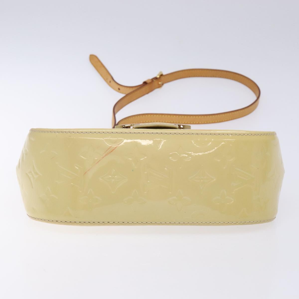 LOUIS VUITTON Vernis Bell Flower GM Shoulder Bag Broncorail M91706 Auth 129676