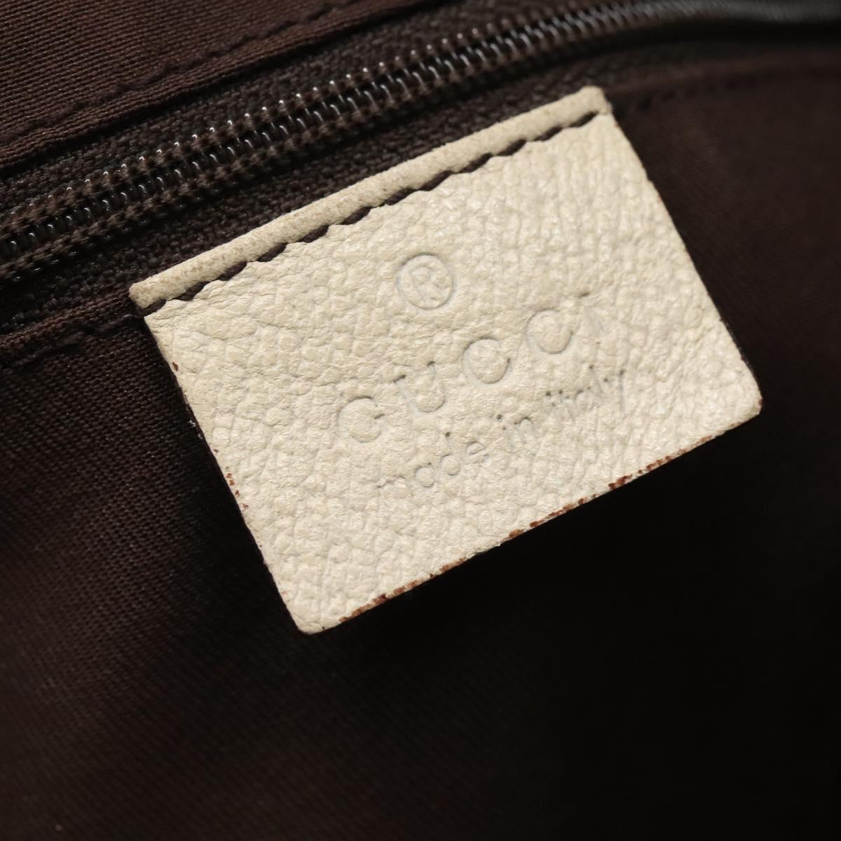 GUCCI GG Canvas Abbey Tote Bag Beige Gold 141472 Auth 129687