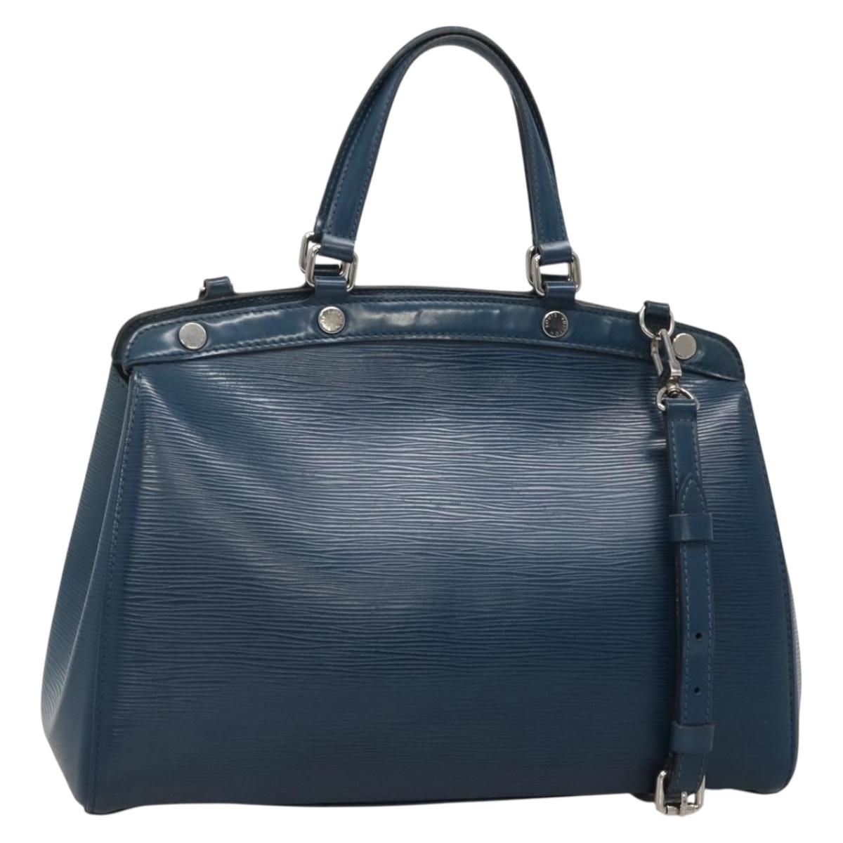 LOUIS VUITTON Epi Blair MM Hand Bag 2way Safir M40964 LV Auth 129726