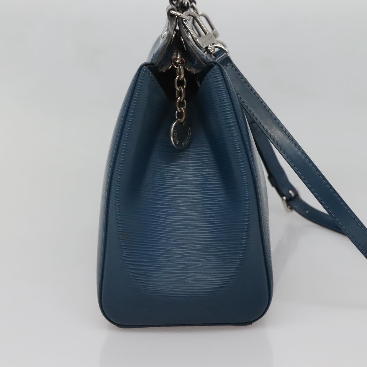 LOUIS VUITTON Epi Blair MM Hand Bag 2way Safir M40964 LV Auth 129726