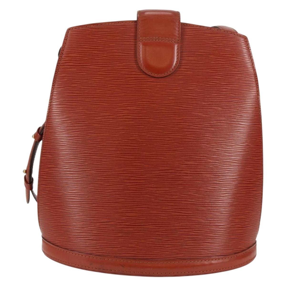 LOUIS VUITTON Epi Cluny Shoulder Bag Brown M52253 LV Auth 129727