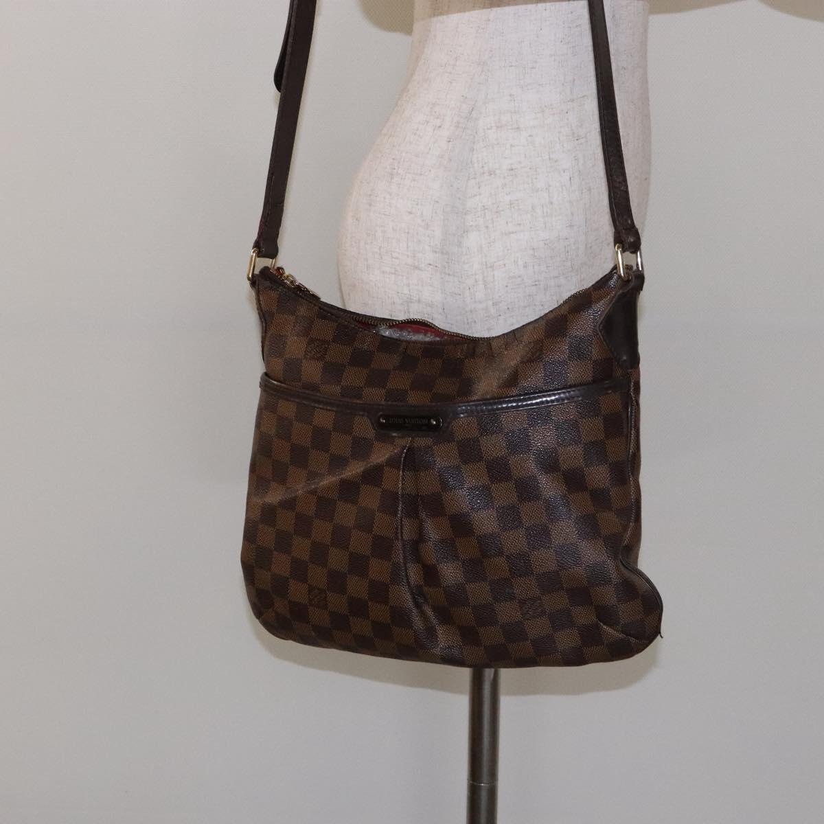 LOUIS VUITTON Damier Ebene Bloomsbury PM Shoulder Bag N42251 LV Auth 129730