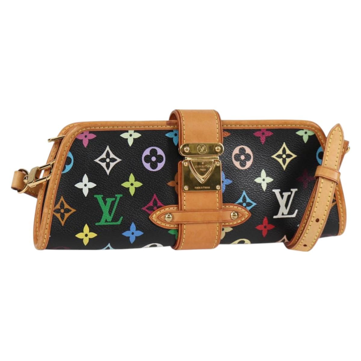 LOUIS VUITTON Monogram Multicolor Shirley Shoulder Bag Black M40050 Auth 129733V