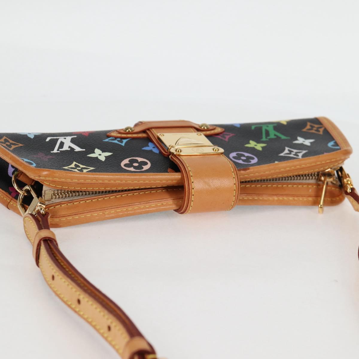 LOUIS VUITTON Monogram Multicolor Shirley Shoulder Bag Black M40050 Auth 129733V