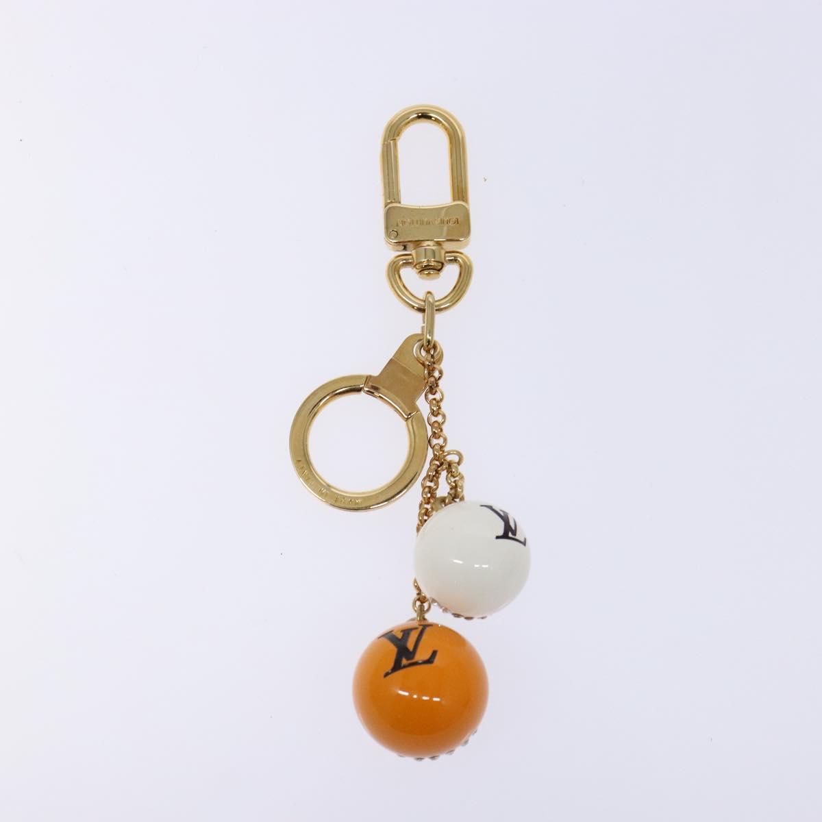 LOUIS VUITTON Porte ClesChainne Key Holder Metal T&B Gold M60076 LV Auth 129759