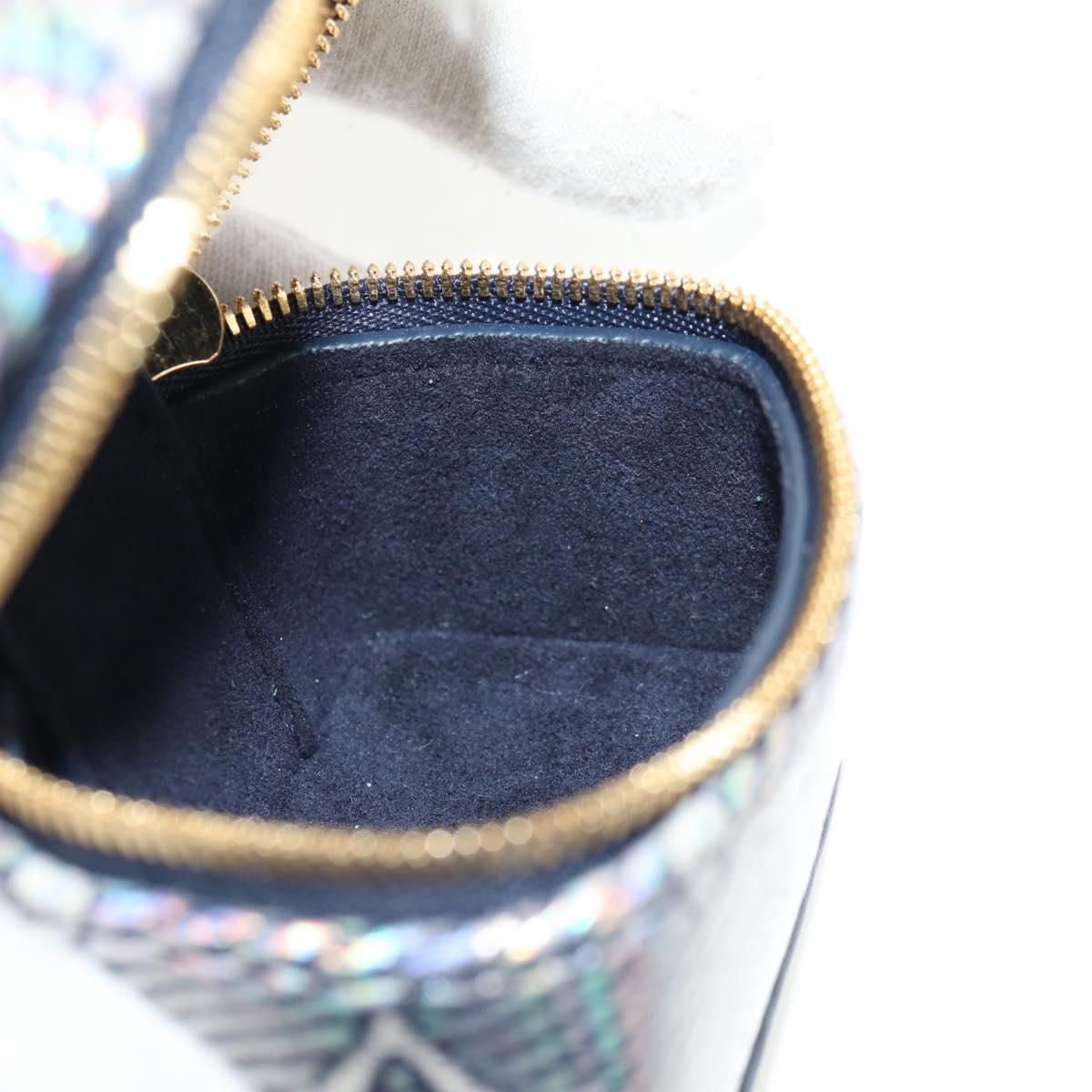 LOUIS VUITTON Laminated Jacquard Bijoux Sac Micro Vanity Bag R95559 Auth 129778M