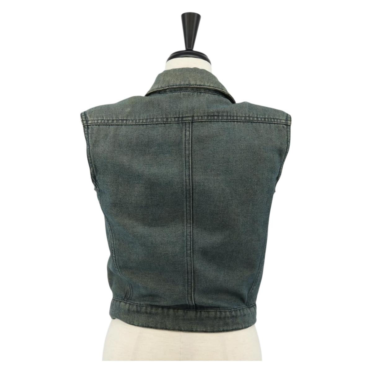 CHANEL Best Cotton Blue CC Auth 129779M