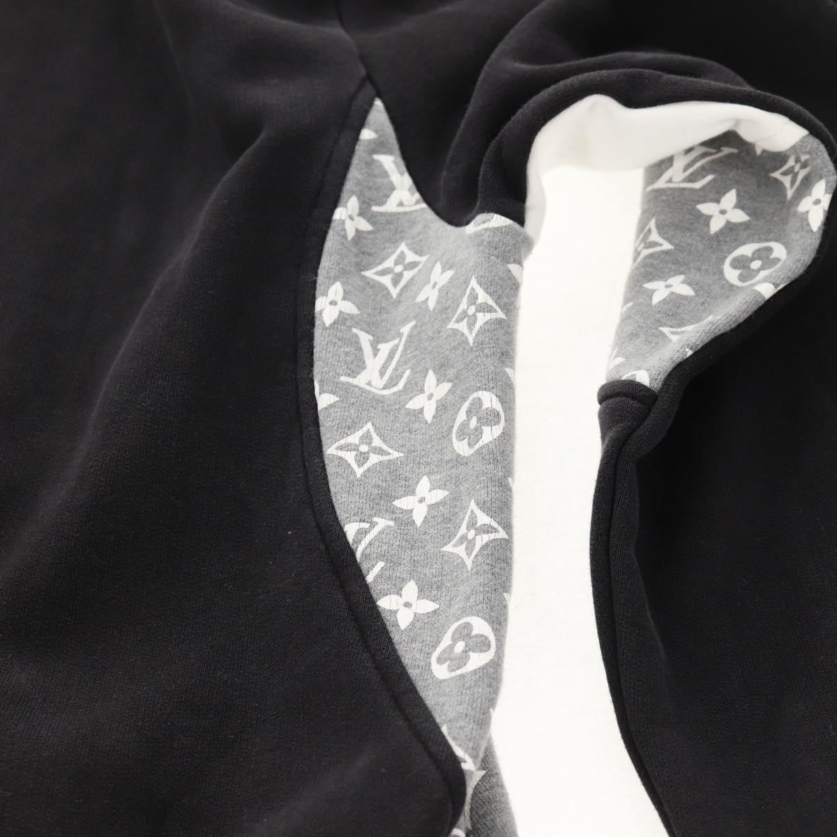 LOUIS VUITTON Parker Cotton XL White LV Auth 129781M